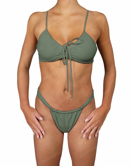 Front Tie Adjustable Strap Top