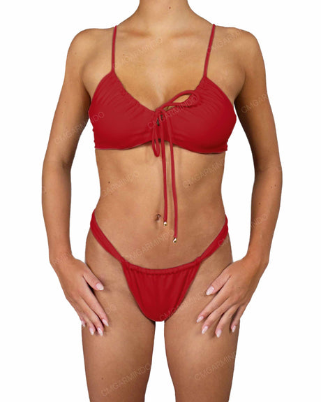 Front Tie Adjustable Strap Top