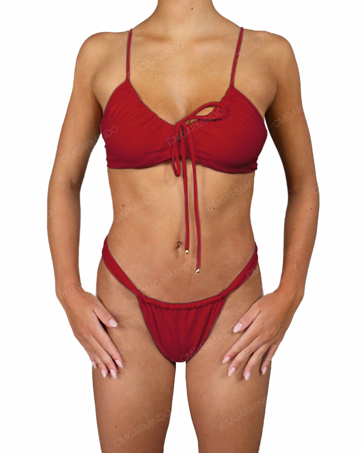 Front Tie Adjustable Strap Top