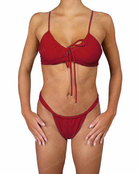 Front Tie Adjustable Strap Top