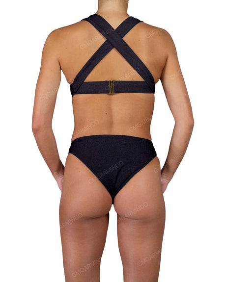 Adjusable Slide Cross Back Top