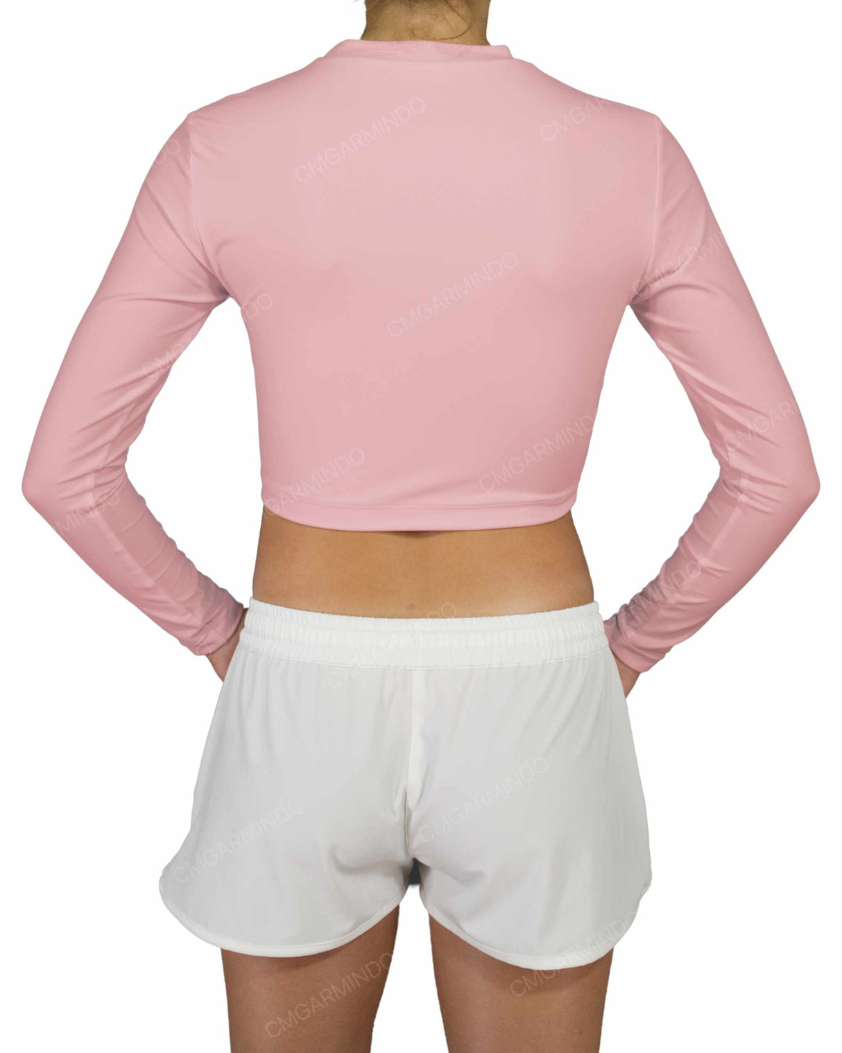Long Sleeve Crop Rashguard Top