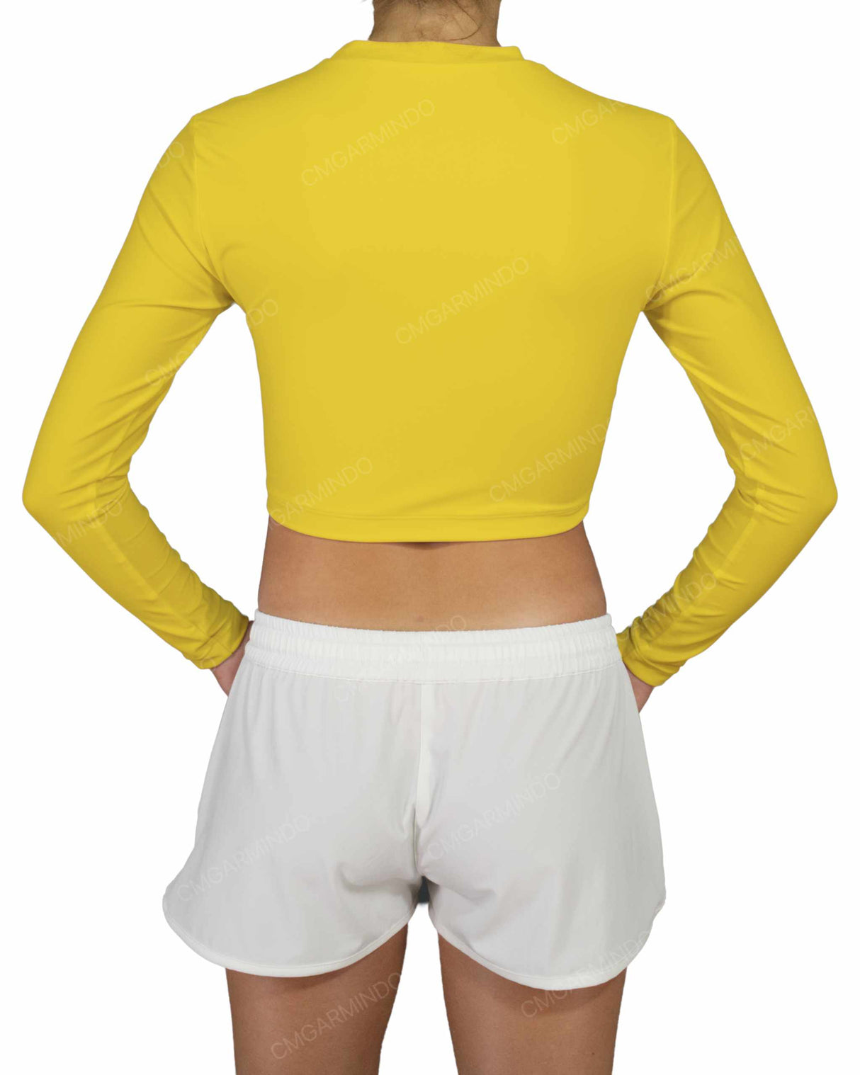 Long Sleeve Crop Rashguard Top