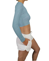 Long Sleeve Crop Rashguard Top