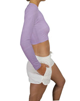 Long Sleeve Crop Rashguard Top