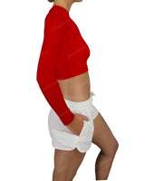 Long Sleeve Crop Rashguard Top