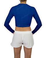 Long Sleeve Crop Rashguard Top