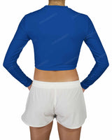 Long Sleeve Crop Rashguard Top