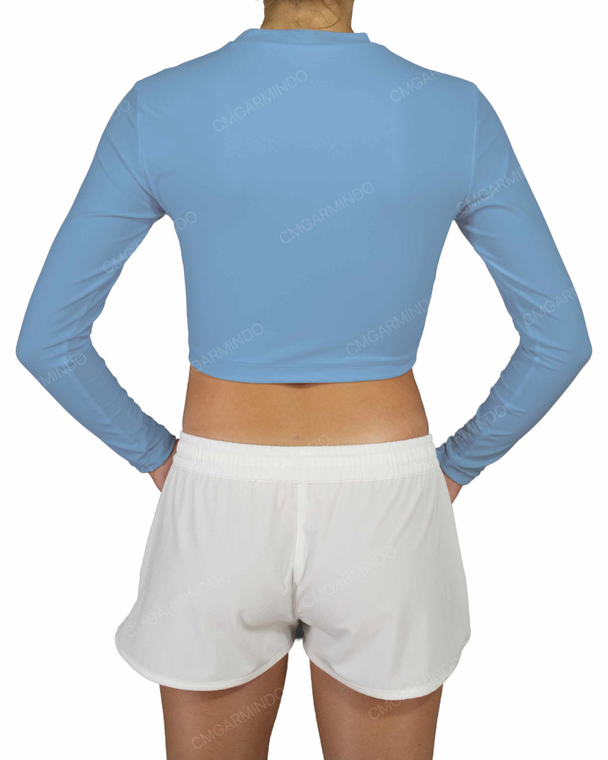 Long Sleeve Crop Rashguard Top