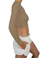 Long Sleeve Crop Rashguard Top