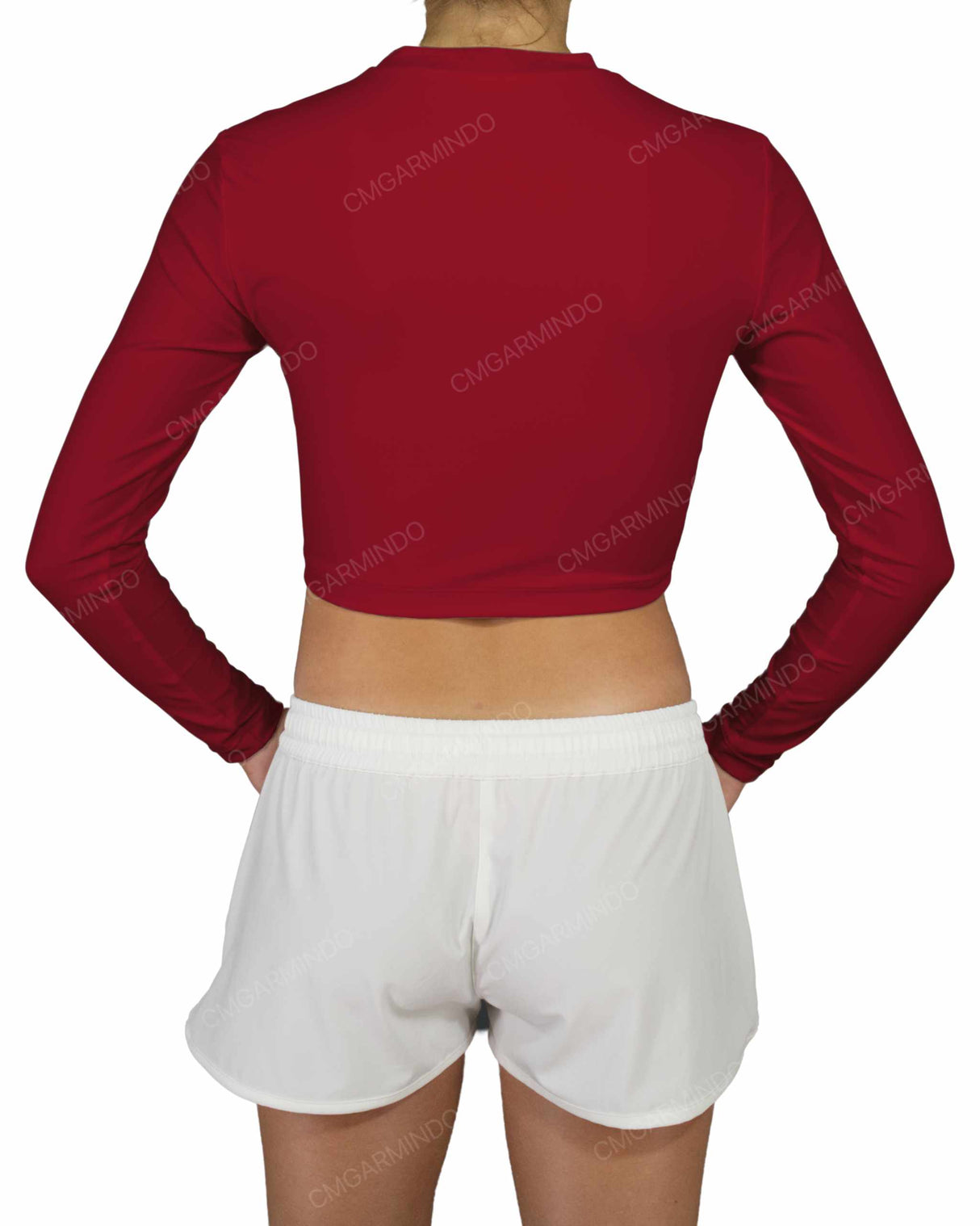Long Sleeve Crop Rashguard Top