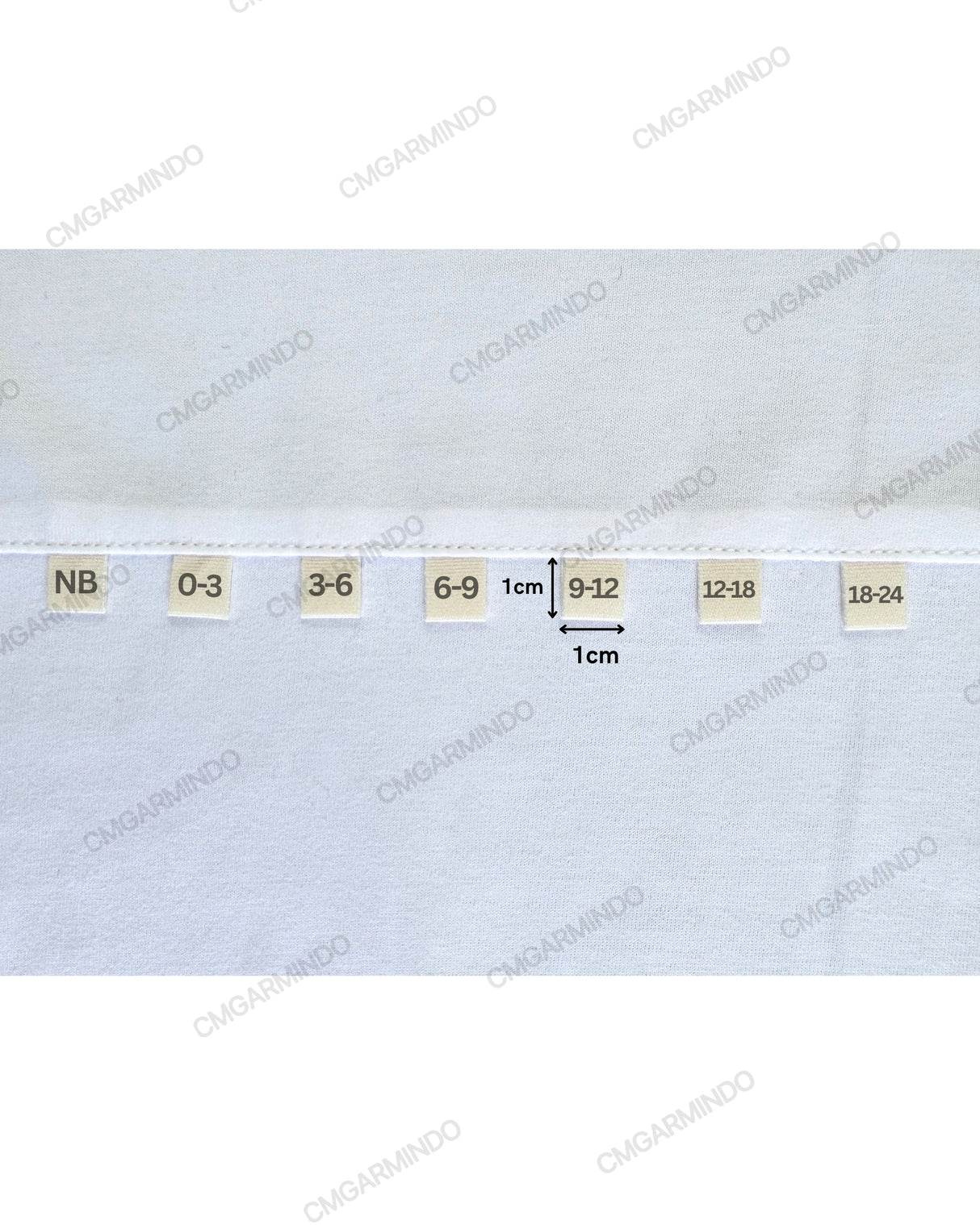 Size Label Cotton Ribbon Babies