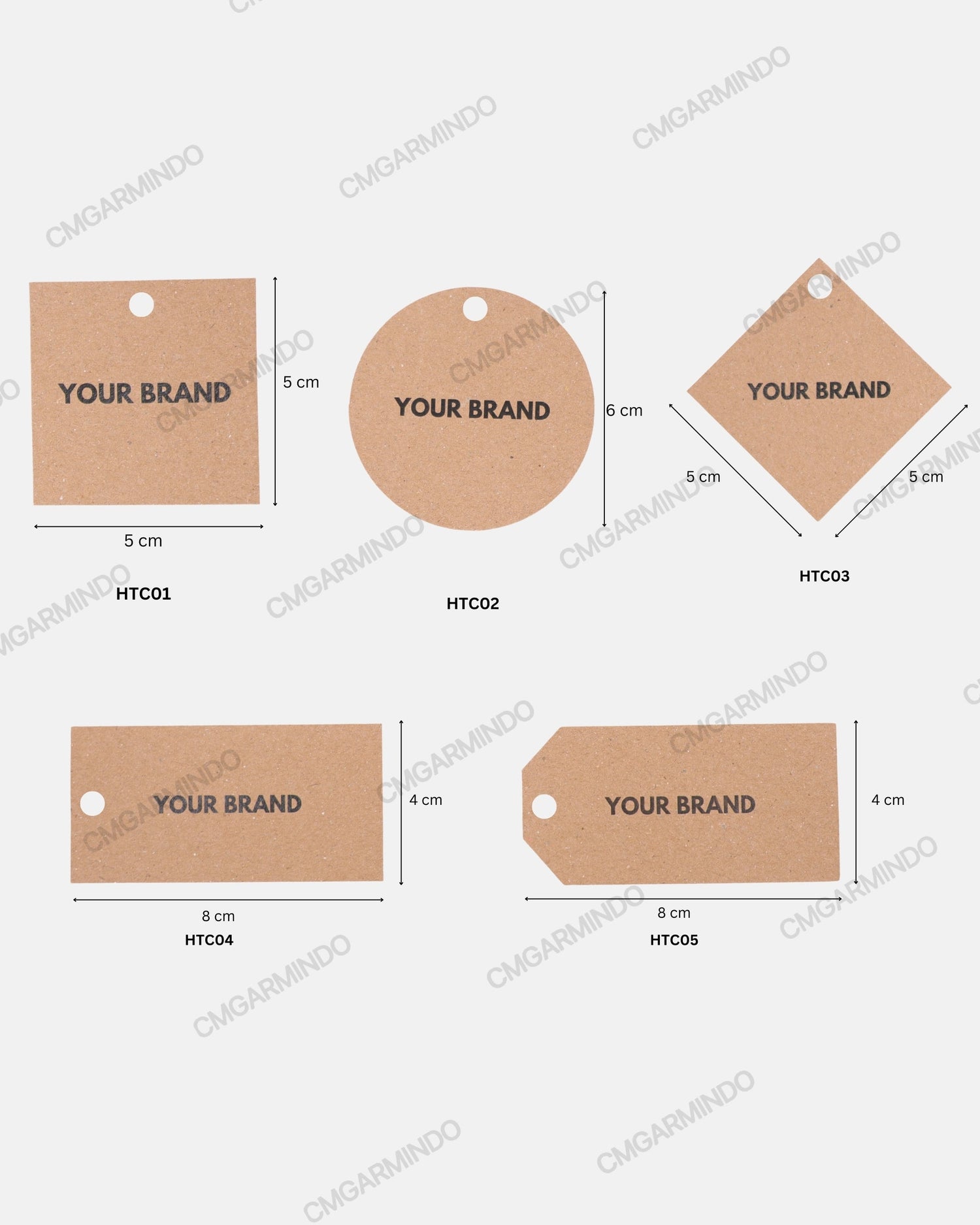 Hang Tag Lavera Recycled Craft Paper